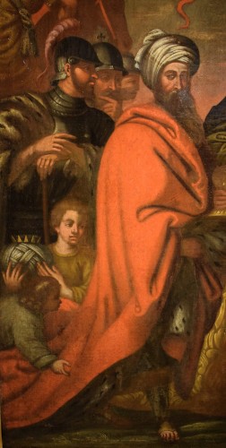 Antiquités - Adoration des Mages - Flandres 1ere moitié du 17e siècle